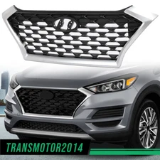 Fit For 2019 2020 2021 Hyundai Tucson Front Upper Bumper Grille Assembly Trim
