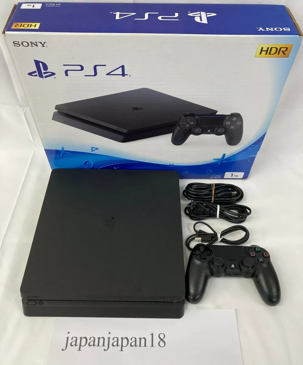 Sony PS4 PlayStation 4 1TB CUH-2100B Black Console Controller Box Region  Free FS