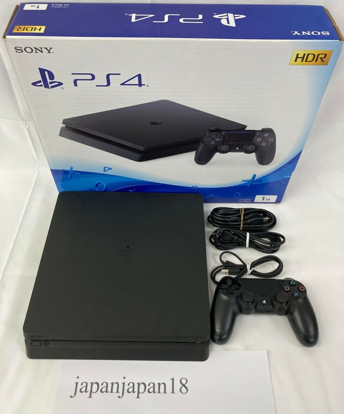 Sony PS4 PlayStation 4 1TB CUH-2100B Black Console Controller