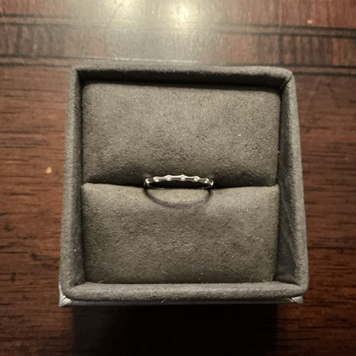 18K BONY LEVY White Gold Diamond Wedding Band Anniversary Band Size 6 - Zdjęcie 1 z 9