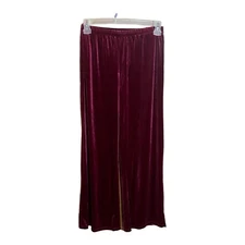 Collections Etc Wide Leg Velvet Pants Small