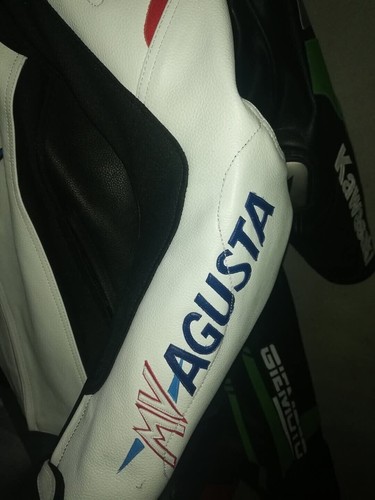 MV Agusta Motorbike/Motorcycle Leather Jacket Racing Biker Leather Jac - Picture 4 of 6