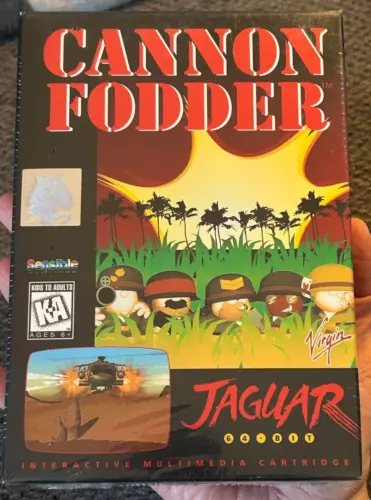 Cannon Fodder (Atari Jaguar, 1995) BRAND NEW Factory Sealed NICE!
