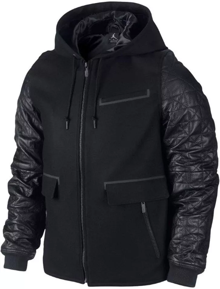Jordan leather deals letterman jacket