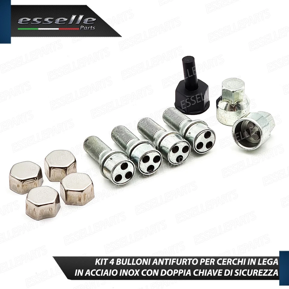 BULLONI ANTIFURTO RUOTE OPEL MERIVA A B PER CERCHI IN LEGA E ACCIAIO - Immagine 3 di 4