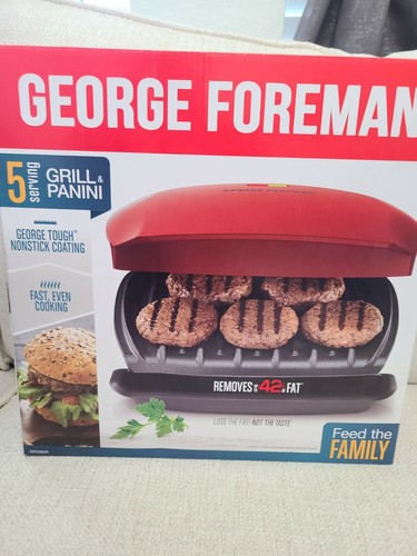 george foreman grill and panini 5 serving