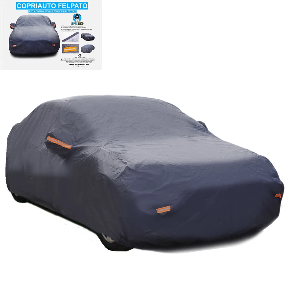 TELO COPRI AUTO COPRIAUTO FELPATO IMPERMEABILE CON BORSA XL 530x180x117cm FELPAT - Immagine 4 di 4