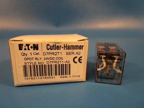 EATON D7PR2T1, DPDT Relay 24VDC Coil
