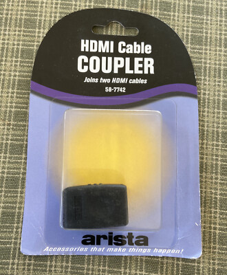 NEW-arista HDMI Female to Female Coupler Cable Connector Extender Adapter 1080p