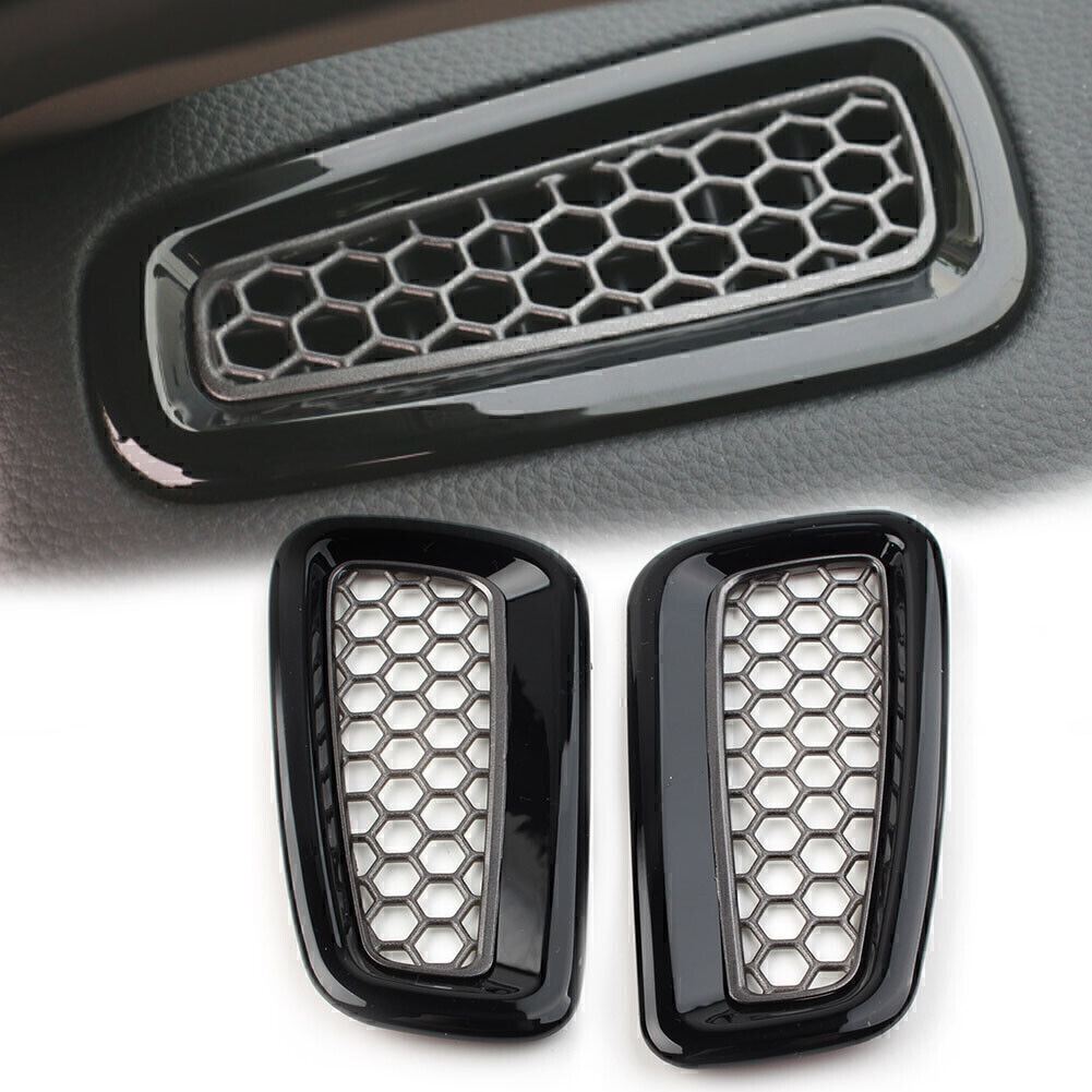 For Honda Civic 11th 2022 Up 2x Black Honeycomb Inner Dash Side