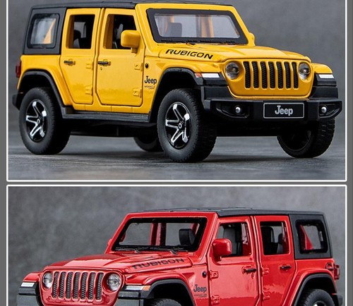 Modellino auto in lega di rubicone Jeep 1:32 pressofuso metallo fuoristrada auto - Foto 18 di 26