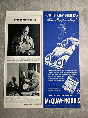 McQuay-Norris Kolbenringe - Vintage Werbung - Originalanzeige da 1945