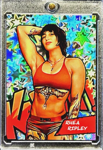 WWE Custom Trading Card Rhea Ripley Encased