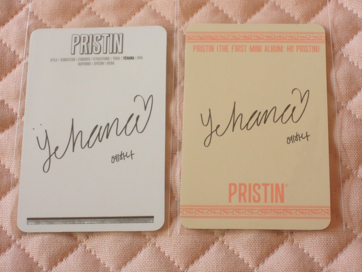 PRISTIN 1st Mini Album HI! PRISTIN Photocard KPOP WEE WOO | eBay
