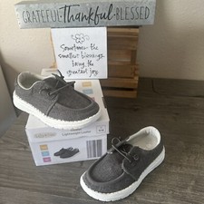 Lily  Dan Toddler Gray Lightweight Loafers US 9/10 New With Box