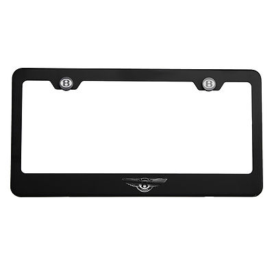 Matte Black Bentley Logo Mirror Laser Etched License Plate Frame