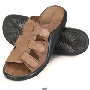 Mens Gentlemen's Walk On Air Adjustable Sandals Shoes BROWN Size 11 | eBay