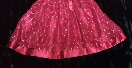 Beautiful Red Girls Lace Dress by LOVE Special Occasions Sequined Satin Bow Sz 4 - Picture 4 of 8