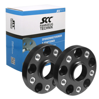 2x Spurverbreiterung 30mm LK 5x112 60mm Ges. SSC Distanzscheibe D66,5mm Schwarz