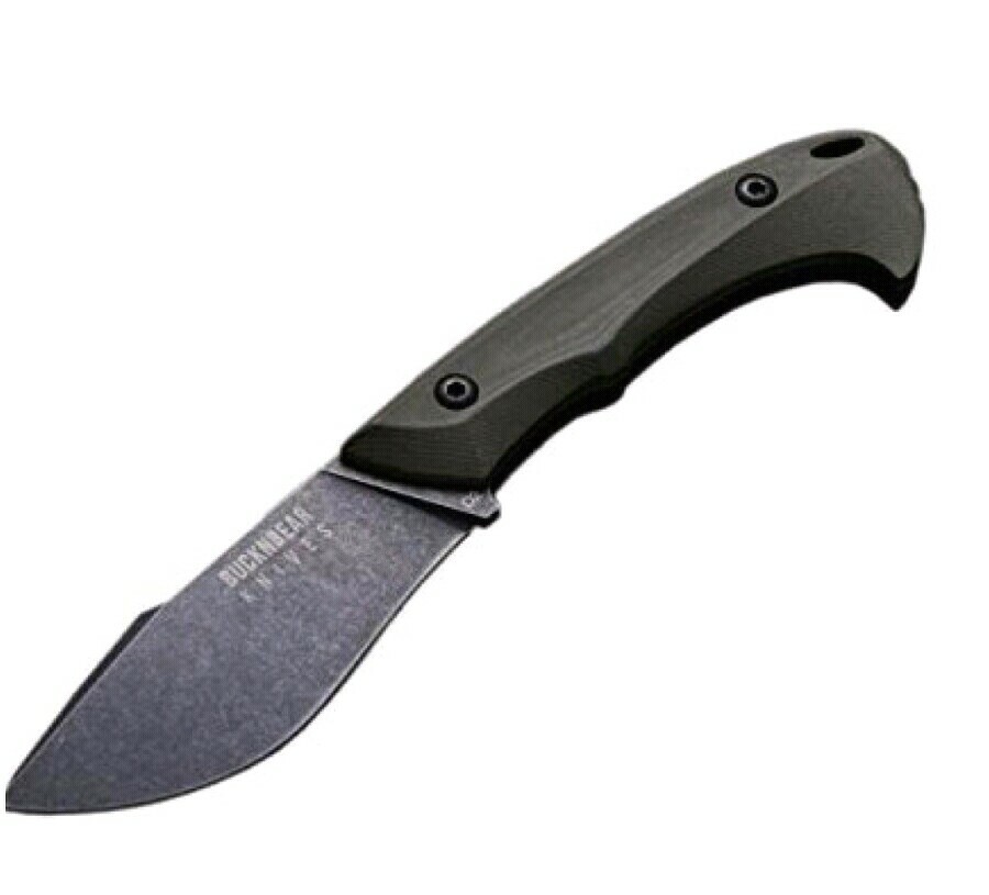 Buck N Bear Army Piranha Fixed Blade Knife Green G 10 HANDEL