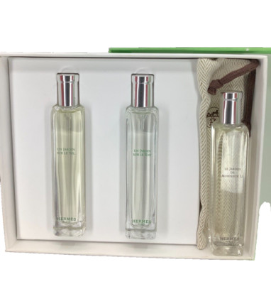 NEW Hermes Parfums-Jardins Collection Set EDT Spray 3 X 0.5 fl oz