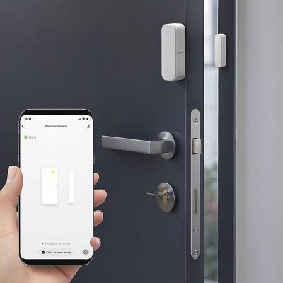 Hama Smart Home Fensterkontakt Wifi WLAN Zigbee App-Steuerung Tür Fenster Garage