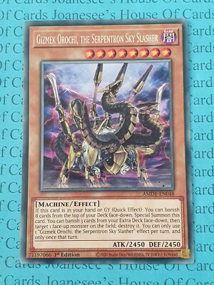 Gizmek Orochi, the Serpentron Sky Slasher AMDE-EN048 Rare Yu-Gi-Oh