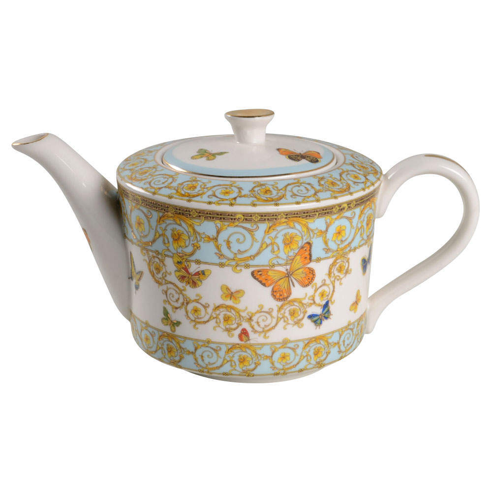 Grace's Teaware Blue Butterfly Tea Pot 10584175