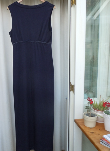 Joules Evangeline Navy Jersey Maxi Dress Sleeveless - Size 14 - Picture 5 of 8