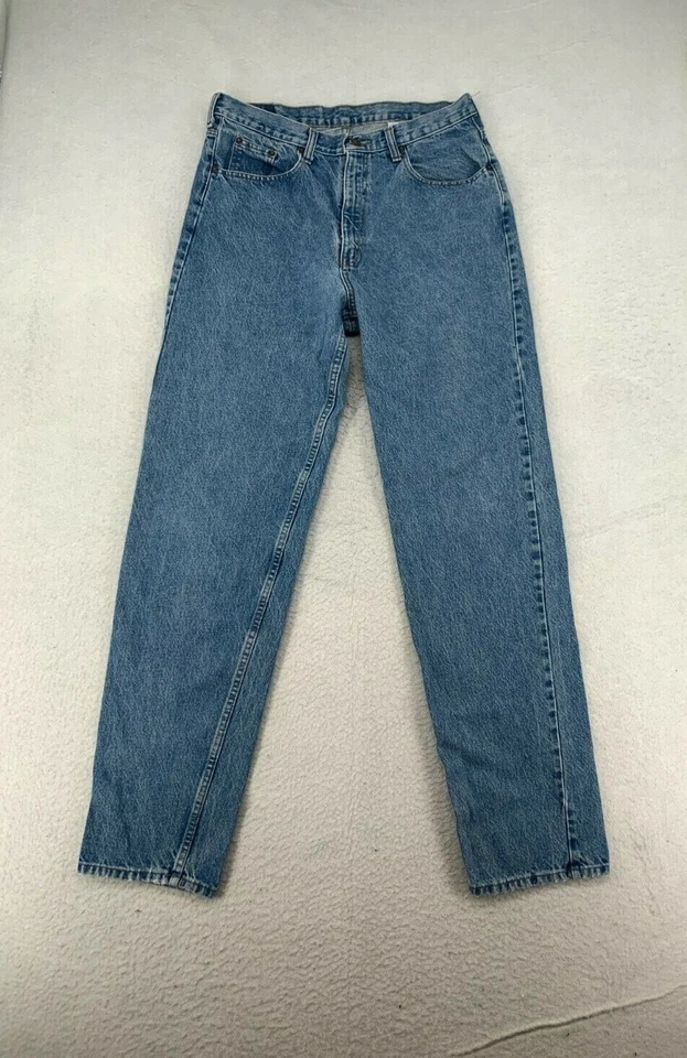 Pantalones de mezclilla John Henry para hombre talla 34 x 34 desgastados lavado claro recto desteñido Foto 3 de 4