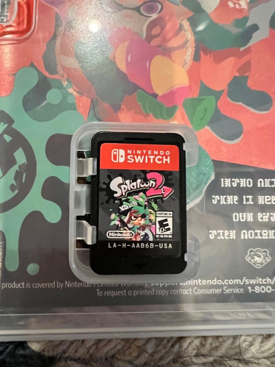 【中古美品】Nintendo Switch Splatoon 2 Edition Nintendo Switch HAC-001 Splatoon 2 Console Bundle - Neon