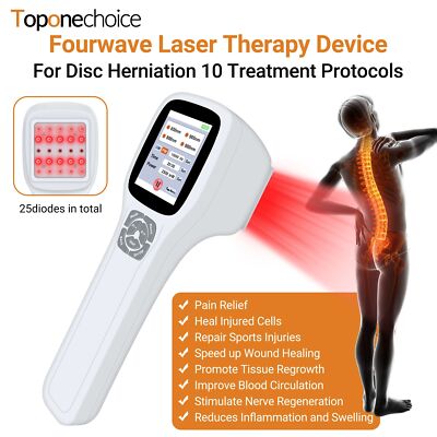 Fourwave Laser Therapy Device 25 Diodes For Pain Best Cold Laser For Home Use