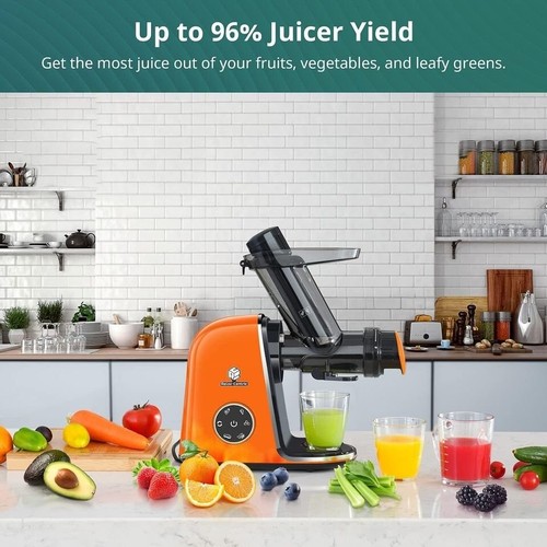 Relax-centric Juicer Machines, Slow Masticating Juicer Orange - Picture 5 of 10