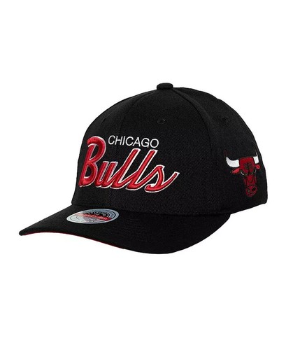 Mitchell & Ness Men's Black Chicago Bulls MVP Team Script 2.0 Stretch-Snapback