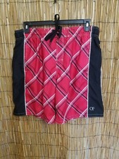 MEN'S OP SWIM TRUNKS SIZE L/G 36-38 ELASTIC WAIST BAN WITH CORDED CLOSURE