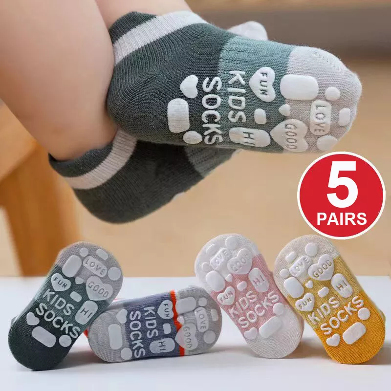 Pack 2 Paires de Chaussettes Antidérapantes pour Bébé Fille