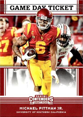2020 Panini Contenders Draft Picks #19 Michael Pittman Jr. Game Day Ticket
