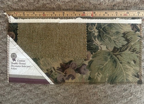 Lot of 19 Charlotte Upholstery Fabric Samples – Leaf & Floral Patterns ~13x6 - Picture 4 of 23