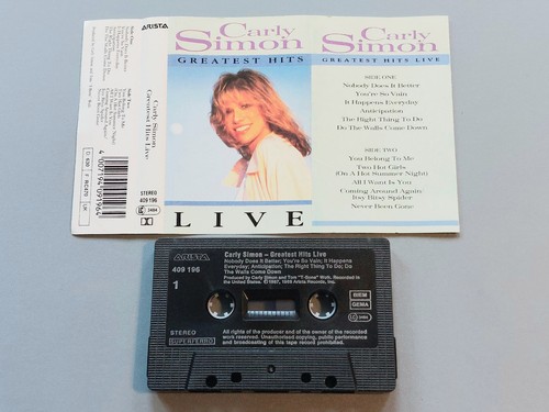 CARLY SIMON " Greatest Hits Live ", MC tape Kassette