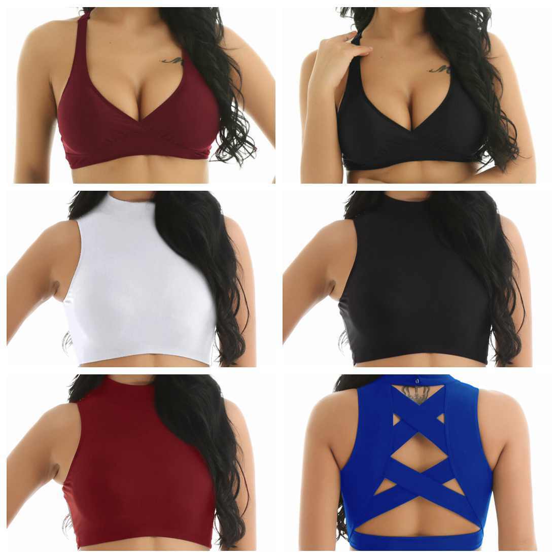 Yoga Crop Top Clothes Women's Sports Bra Fit & T-shirt Short