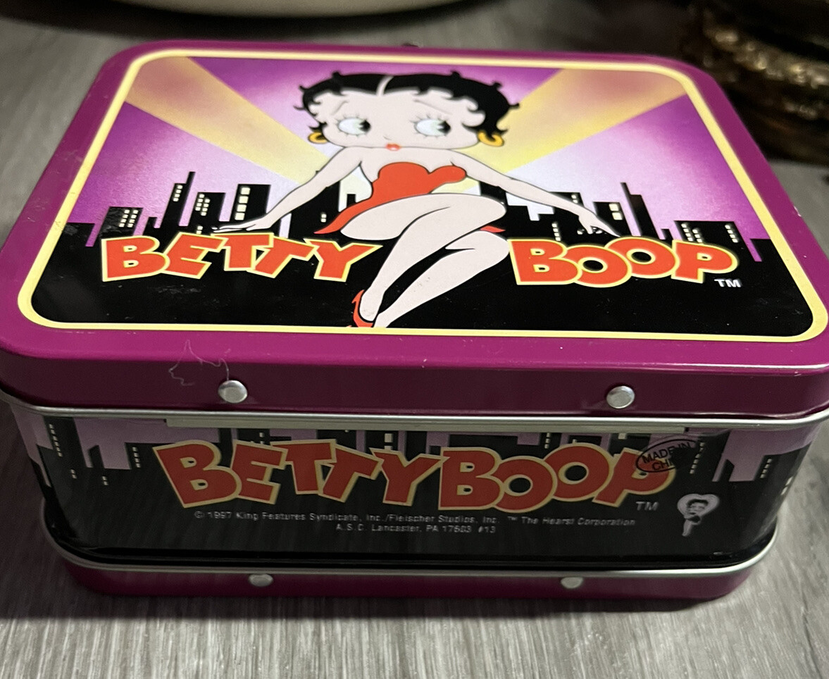 Vintage Betty Boop Mini Lunch Box, 1997, Metal, Hinged | eBay