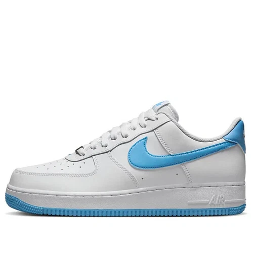 Nike Air Force 1 07 "University Blue" Sneaker Herren Weiß Blau (FQ4296-100) NEU