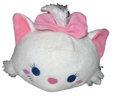 Disney Plush Tsum Tsum Aristocats Marie Plush Cat 12'' Stuffed Animal White Pink