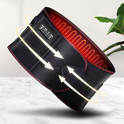 Electric Heating Back Brace Massager Back Massage Wrap Lumbar Back Pain Relief - Picture 9 of 12