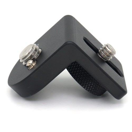 Right Angle Bracket Mini L-Shape Mount Plate With 1/4" 3/8" For Teradek ARRI RED - Picture 4 of 7