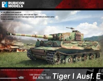 Tiger I Ausf E 1:56 scale (28mm) Plastic Kit Rubicon 280016 | eBay