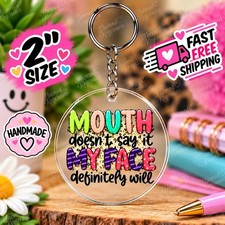 Custom Handmade Acrylic Keychain Funny Novelty Gift Birthday Special Occasion