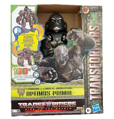 Transformers Rise of the Beasts Command & Convert Animatronic Optimus Prime New
