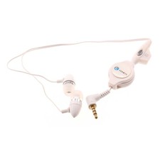 Retractable Earphones Wired Headphones Handsfree Mic Headset for Cell Phones