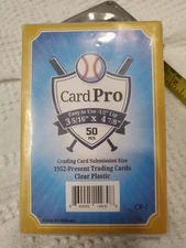 50 Count Semi Rigid Trading Card Holders Grading Card Submission Size Free Ship
